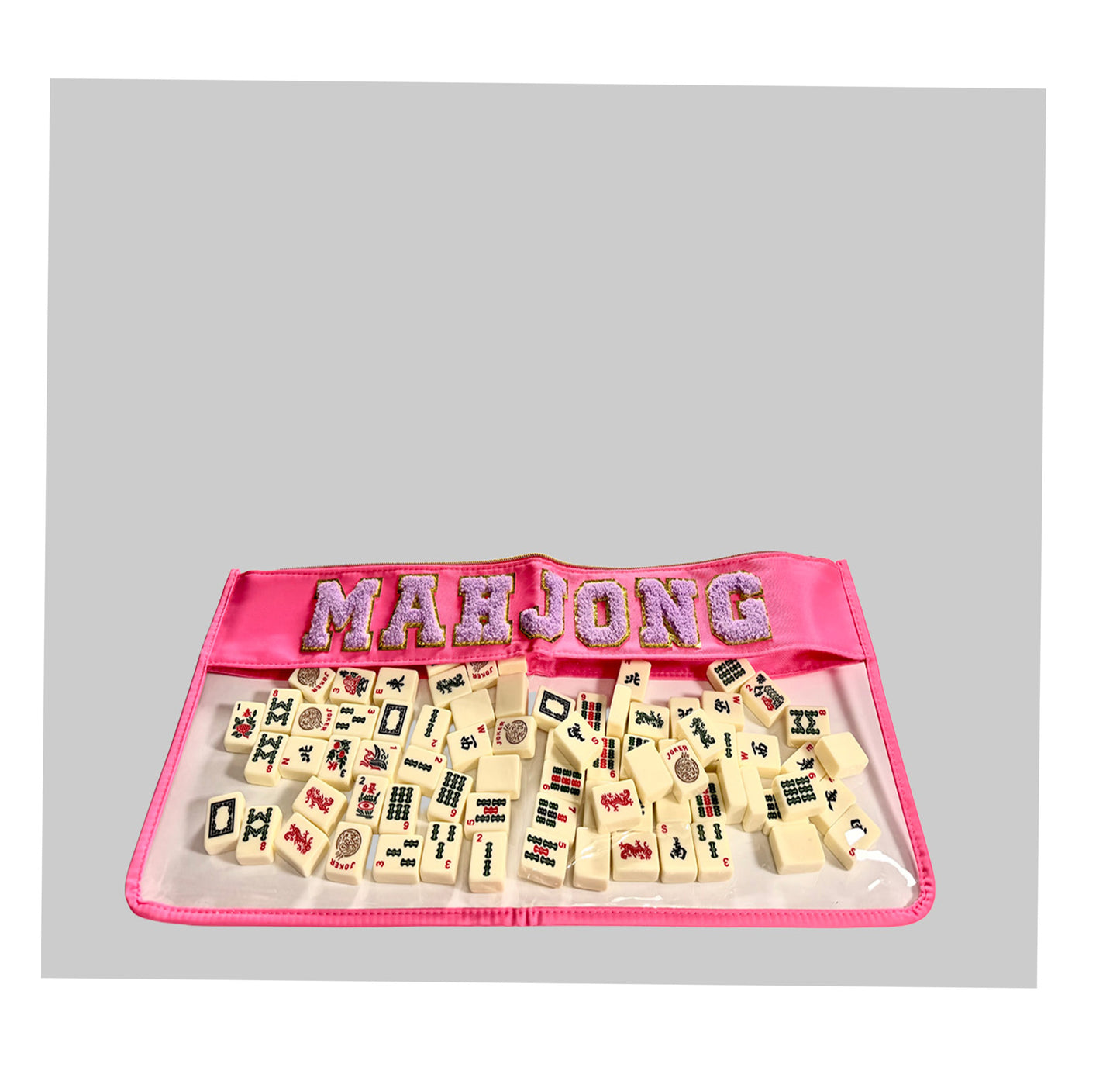 Pink Mahjong Bag