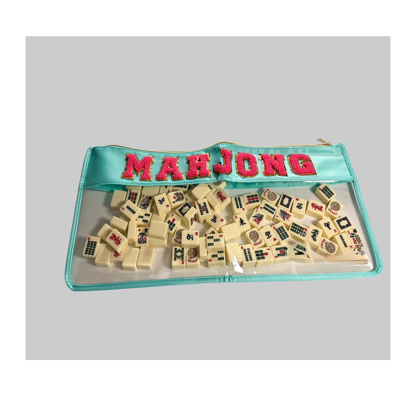 Teal Mahjong Bag