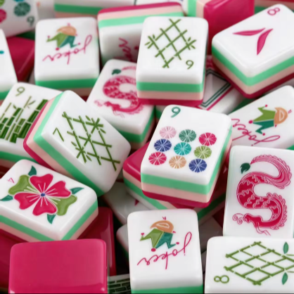 Krewe of the Carnival Bloom Mahjong Tiles