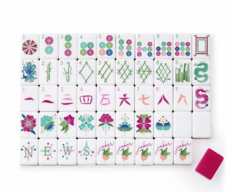 Krewe of the Carnival Bloom Mahjong Tiles