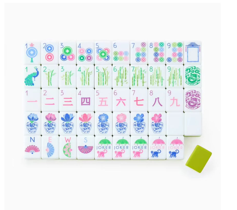 Cypress Green Mahjong Tiles