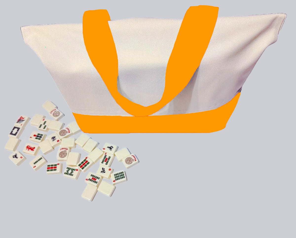 Orange Mahjong Tote