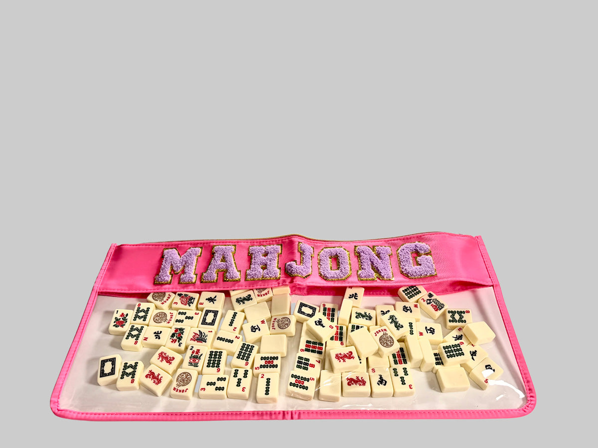 Pink Mahjong Bag