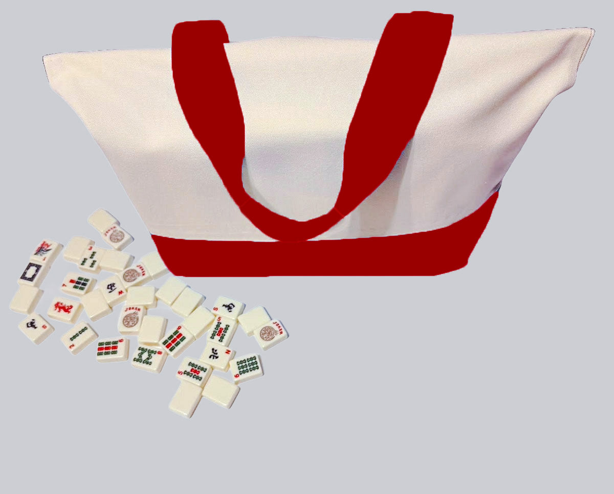 Red Mahjong Tote