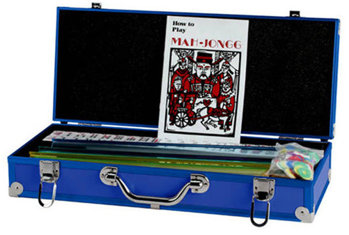 Blue Hard Case Mahjong Set