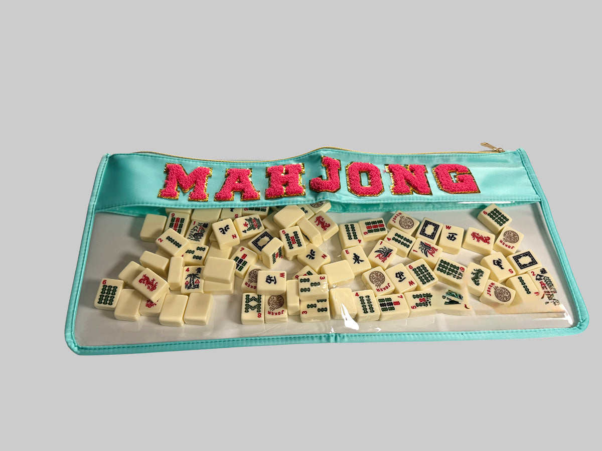 Teal Mahjong Bag